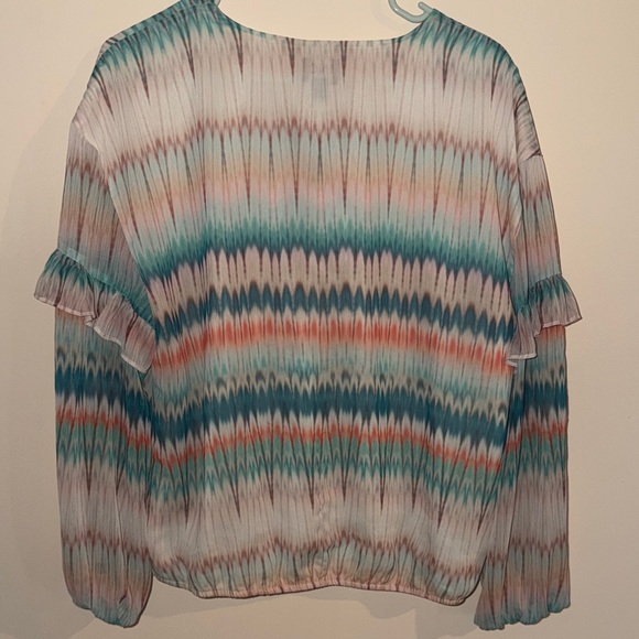 INC multicolor Boho peasant blouse - Picture 7 of 9